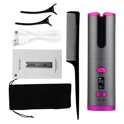 Hair Curler USB Rechargeable Cordless