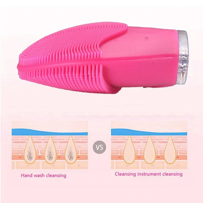 Electric Silicone Brush For Oil Control