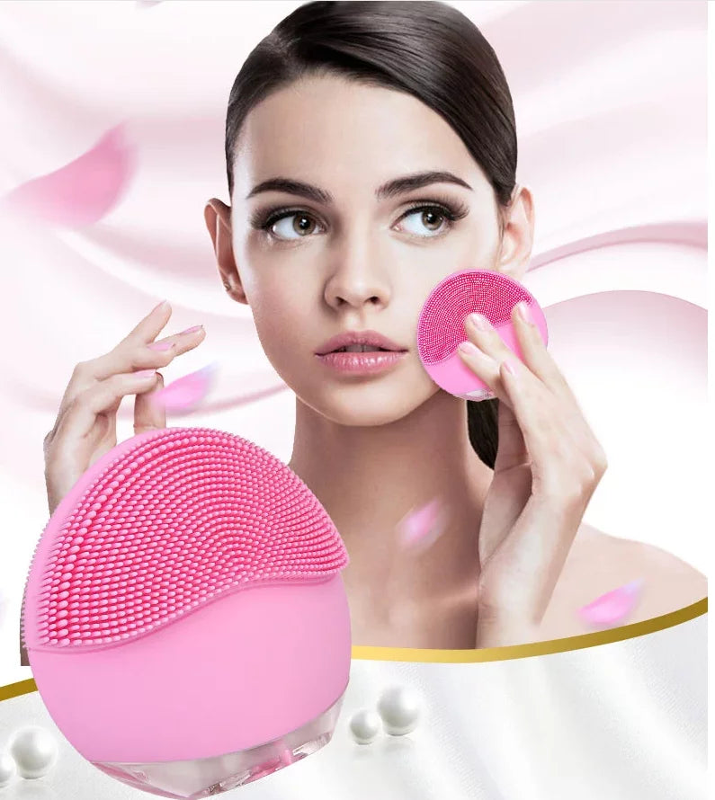 Electric Silicone Brush For Oil Control